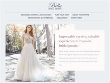 Tablet Screenshot of bella-bride.com